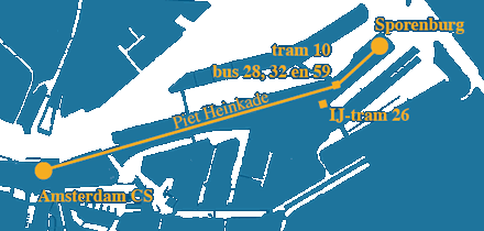Routekaart van praktijk voor Stress Behandeling Amsterdam